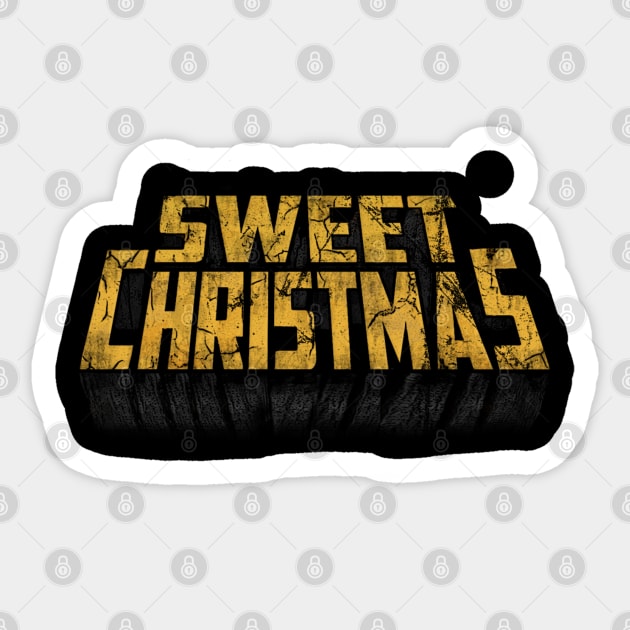 sweet christmas - variant Sticker by outlawalien